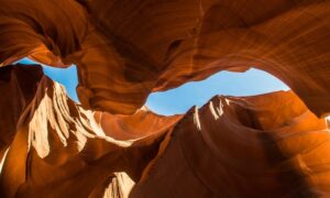 Antelope canyon rock formations