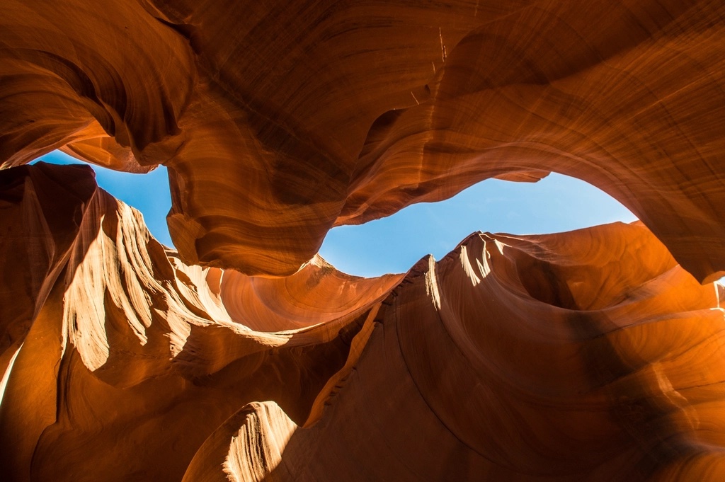 Antelope canyon rock formations