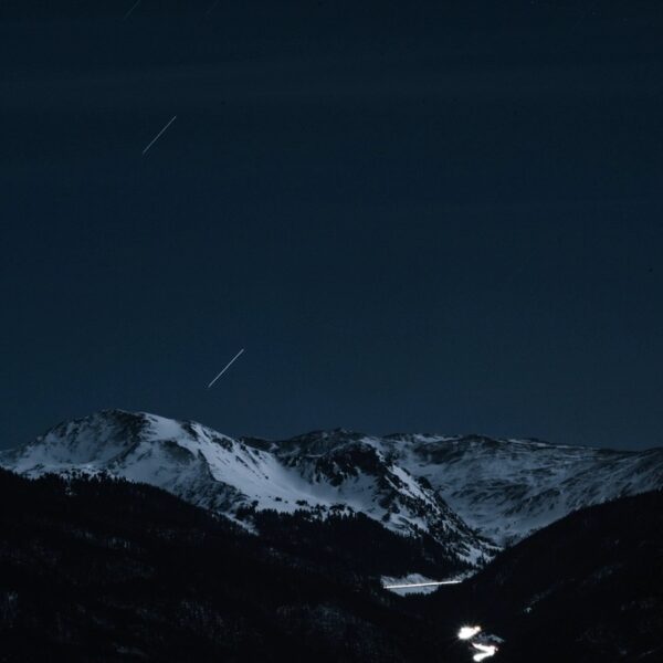 Snowy mountain range landscape background