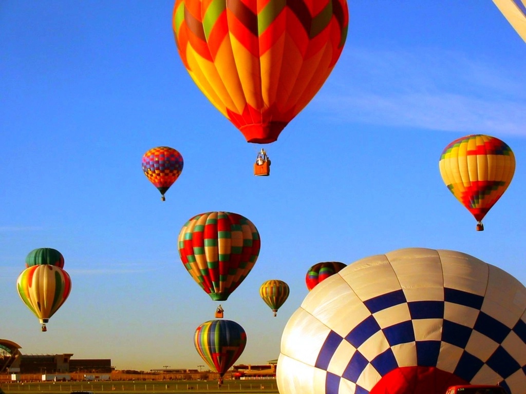 Hot air balloon sky photo