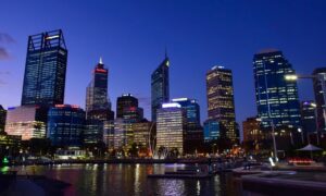 Free city skyline Australia night