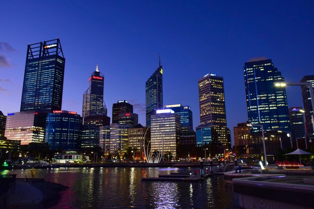 Free city skyline Australia night