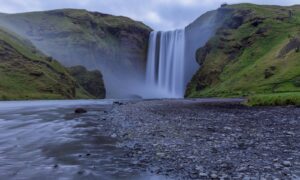 Skogafoss At Night
