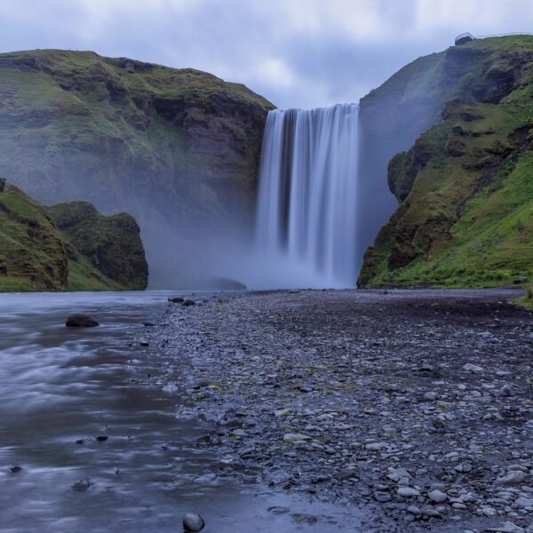 Skogafoss At Night